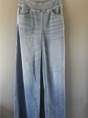 HALARA Light Blue High-Rise Wide Leg Jeans